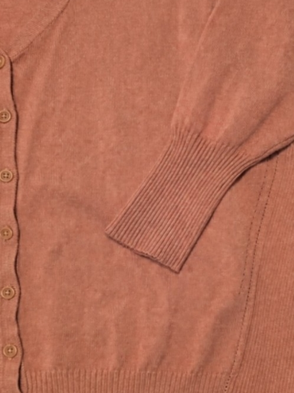 Maurices Dusty Rose V-Neck Button Cardigan - Picture 3 of 6